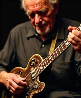 Chitarrista blues in un club storico di New Orleans